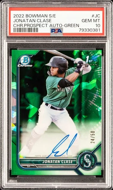 2022 Bowman Sapphire Edition Chrome Prospect #no-number card image
