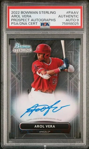 2022 Bowman Sterling Arol Vera Prospect Autographs #PA-AV card image