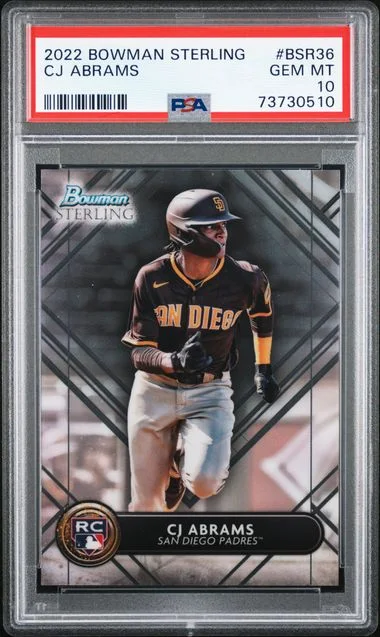 2022 Bowman Sterling CJ Abrams #BSR-36 card image