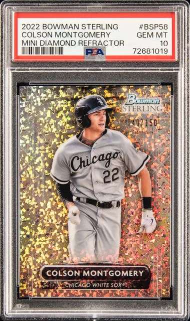 2022 Bowman Sterling Colson Montgomery Mini Diamond Refractor #Bsp58 card image