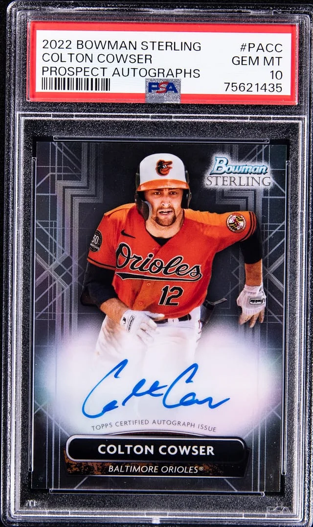 2022 Bowman Sterling Colton Cowser Prospect Autographs #PACC card image