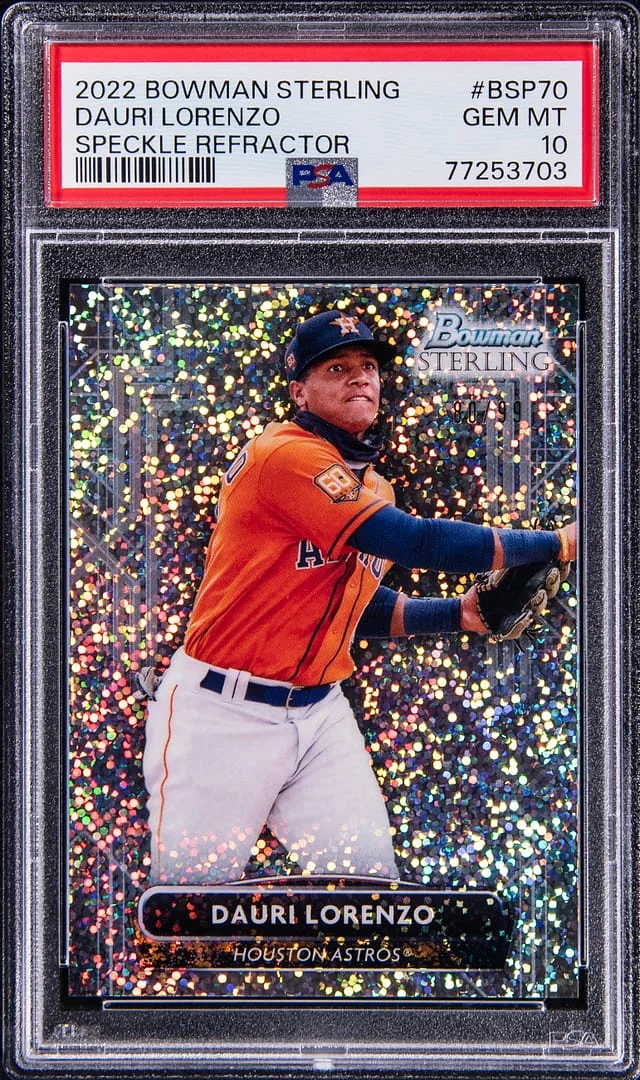 2022 Bowman Sterling Dauri Lorenzo Speckle Refractor #BSP70 card image