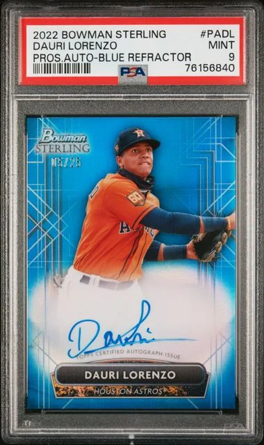 2022 Bowman Sterling Dauri Lorenzo Prospect Autographs #PADL card image