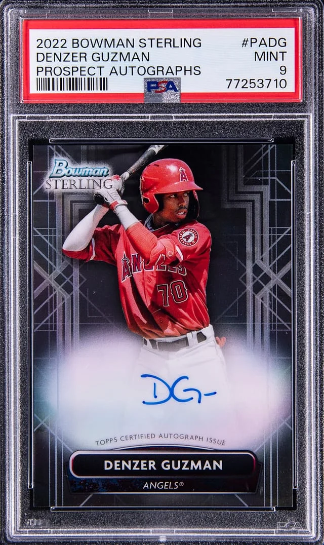 2022 Bowman Sterling Denzer Guzman Prospect Autograph #PADG card image