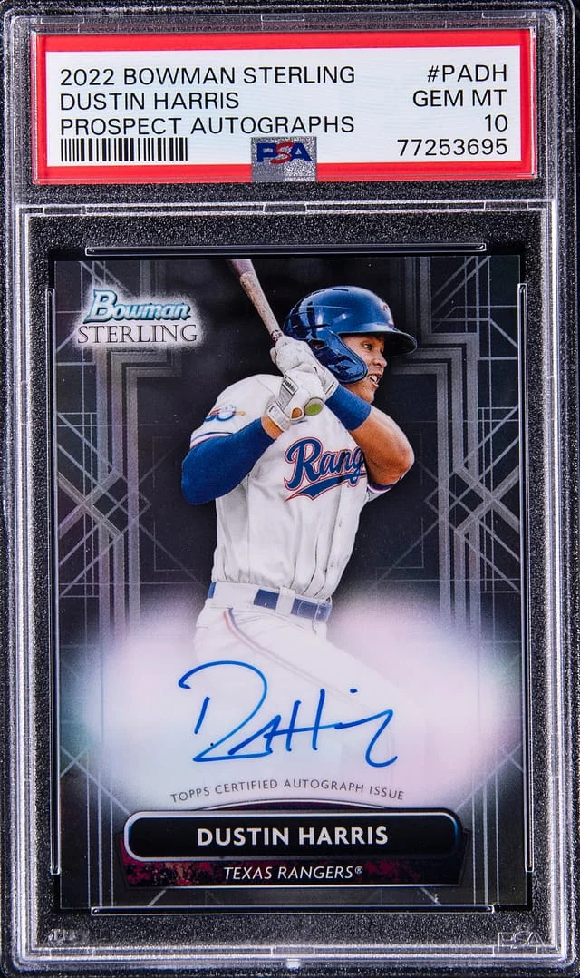 2022 Bowman Sterling Dustin Harris Prospect Autographs #PA-DH card image