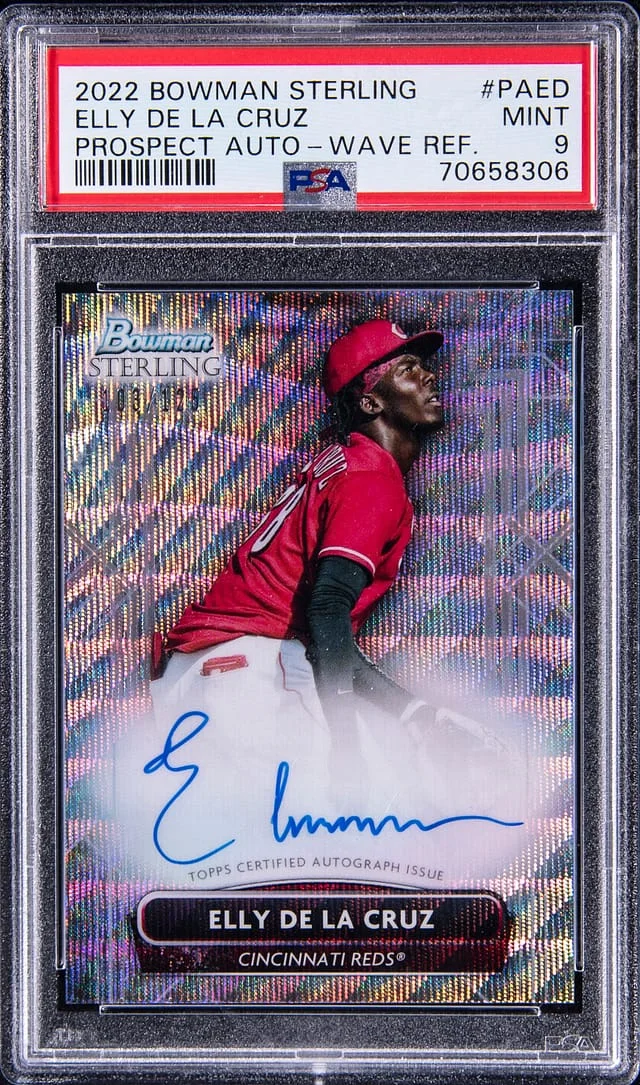 2022 Bowman Sterling Elly De La Cruz Prospect Autographs #PAED card image