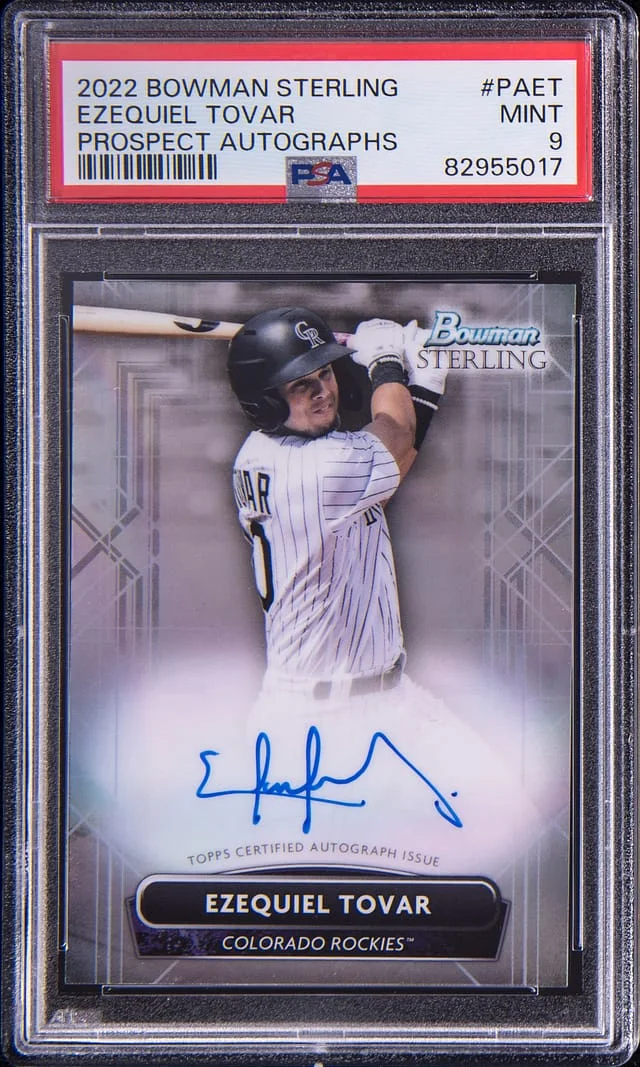 2022 Bowman Sterling Ezequiel Tovar Prospect Autograph #PA-ET card image
