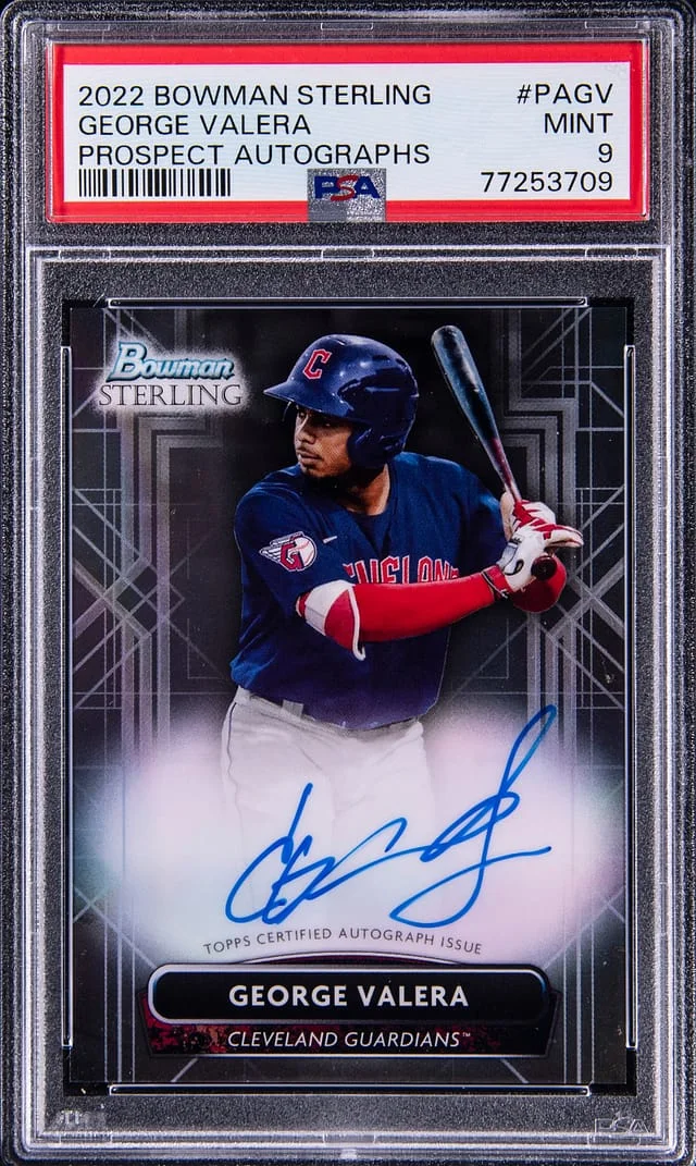 2022 Bowman Sterling George Valera Prospect Autograph #PA-GV card image