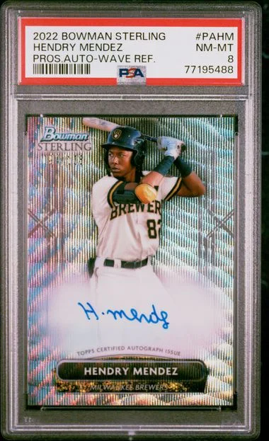 2022 Bowman Sterling Hendry Mendez Prospect Autographs #PAHM card image