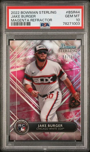 2022 Bowman Sterling Jake Burger #BSR44 card image