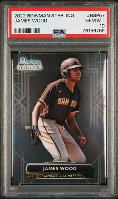 2022 Bowman Sterling James Wood #BSP57 card image