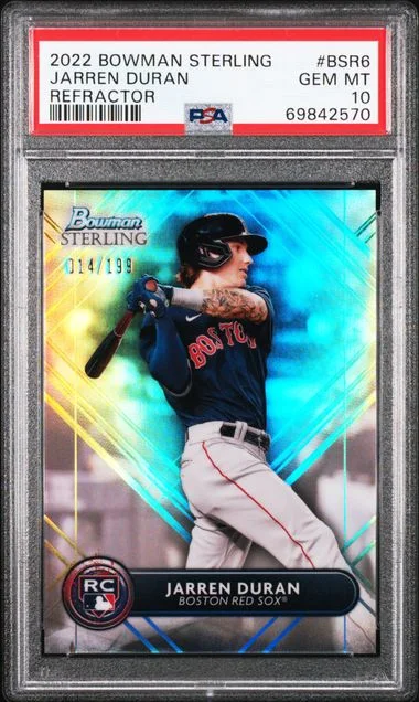 2022 Bowman Sterling Jarren Duran Refractor #BSR-6 card image
