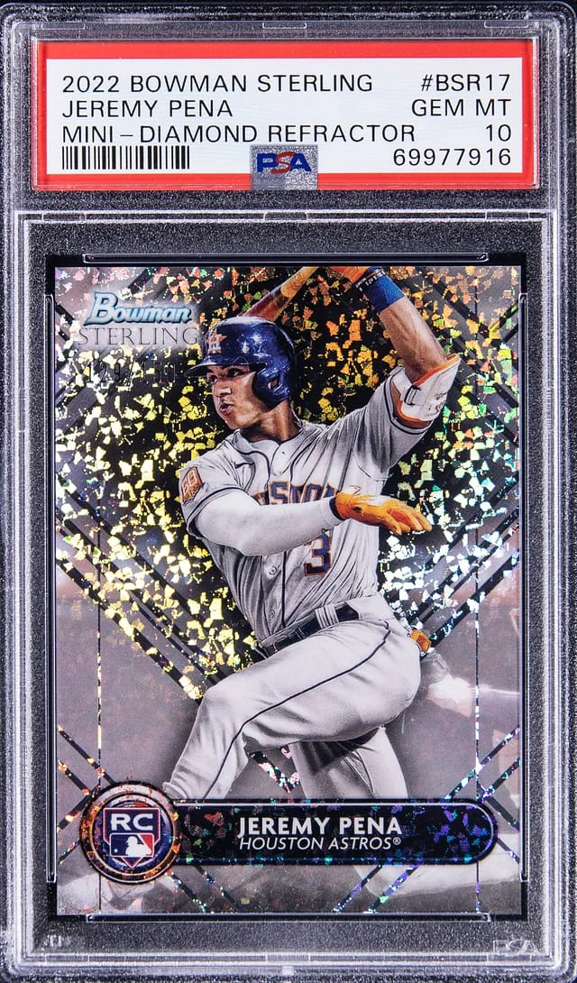 2022 Bowman Sterling Jeremy Pena Mini Diamond Refractor #BSR17 card image