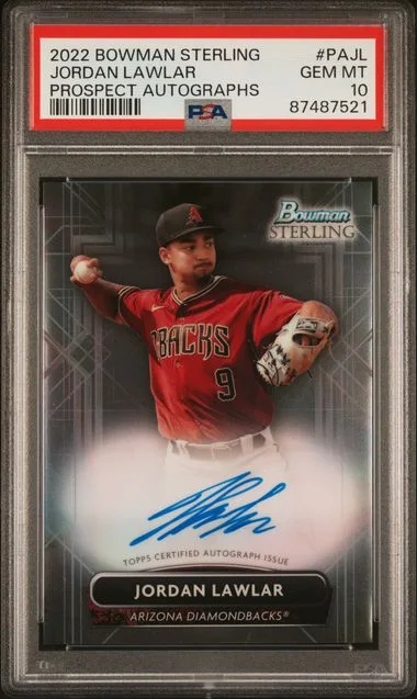 2022 Bowman Sterling Jordan Lawlar Prospect Autographs #PA-JL card image