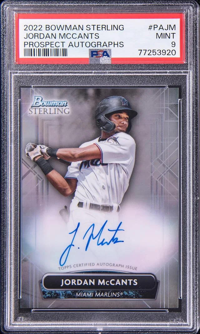 2022 Bowman Sterling Jordan McCants Prospect Autographs #PAJM card image