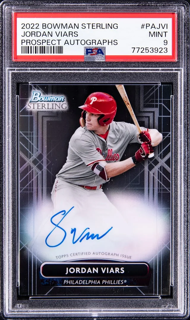 2022 Bowman Sterling Jordan Viars Prospect Autograph #PAJVI card image