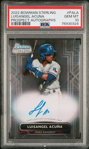 2022 Bowman Sterling Luisangel Acuna Prospect Autographs #PALA card image