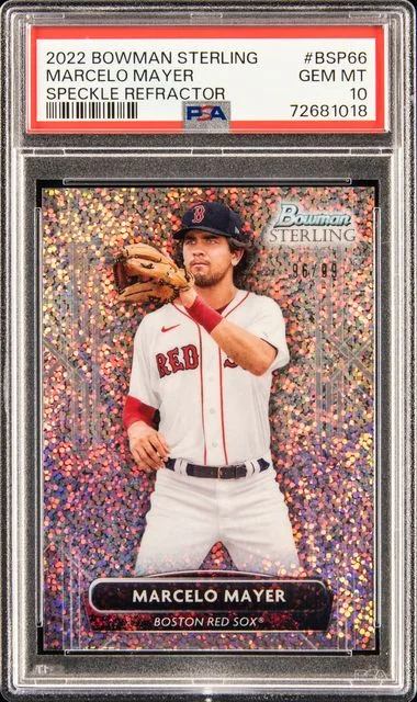 2022 Bowman Sterling Marcelo Mayer Speckle Refractor #Bsp66 card image