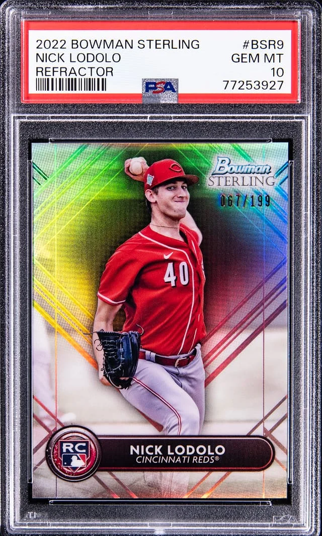 2022 Bowman Sterling Nick Lodolo Refractor #BSR-9 card image