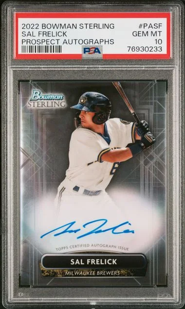 2022 Bowman Sterling Sal Frelick Prospect Autographs #PASF card image