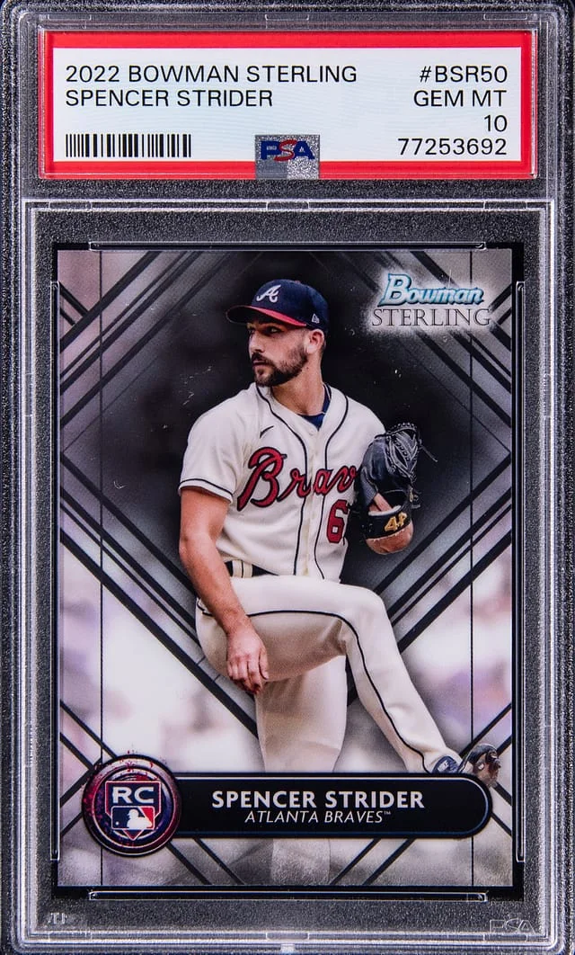 2022 Bowman Sterling Spencer Strider #BSR50 card image