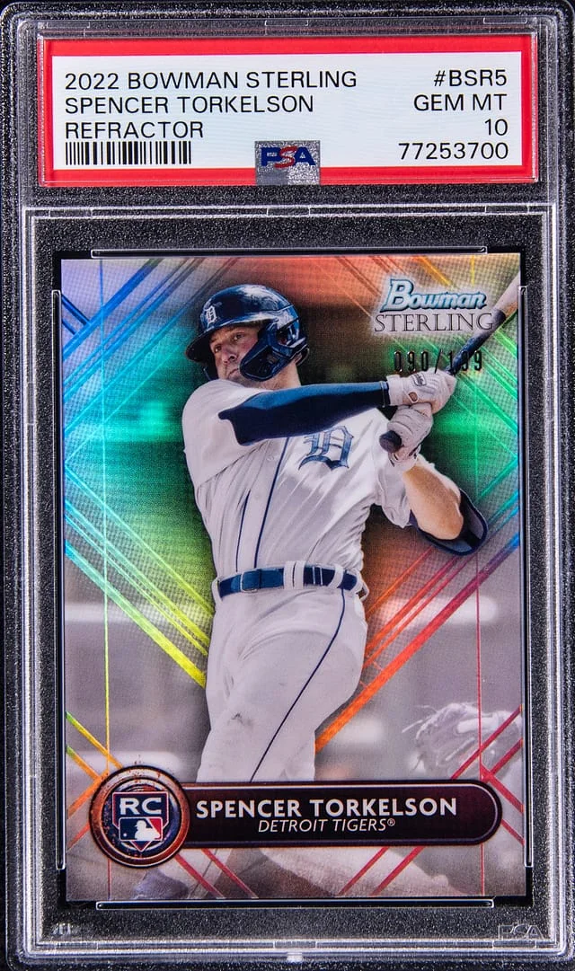 2022 Bowman Sterling Spencer Torkelson Refractor #BSR5 card image