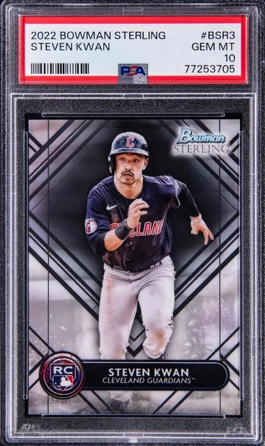 2022 Bowman Sterling Steven Kwan #BSR3 card image