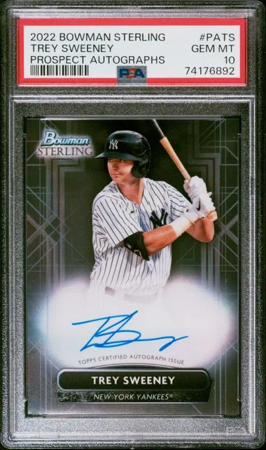2022 Bowman Sterling Trey Sweeney Prospect Autographs #PA-TS card image