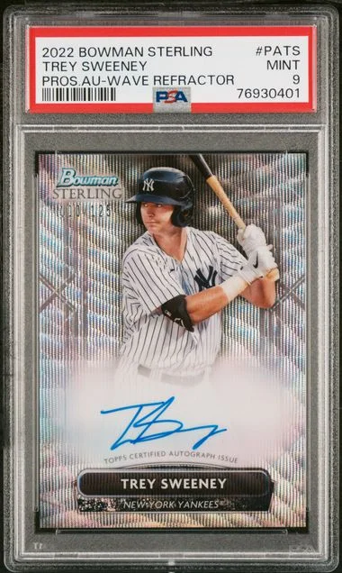 2022 Bowman Sterling Trey Sweeney Prospect Autographs #PATS card image