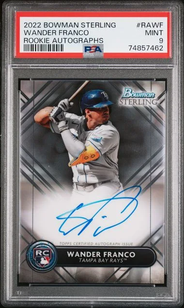 2022 Bowman Sterling Wander Franco Autograph #RA-WF card image