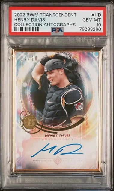 2022 Bowman Transcendent Collection Autographs Hd Henry Davis #no-number card image