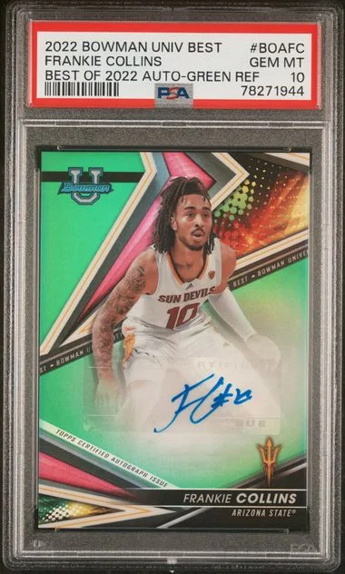 2022 Bowman University Best Frankie Collins Best Of 2022 Autograph #BOAFC card image