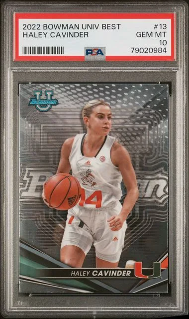2022 Bowman University Best Haley Cavinder #13 card image