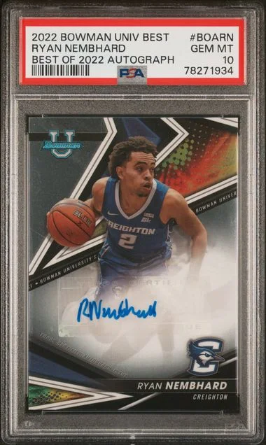 2022 Bowman University Best Ryan Nembhard Best Of 2022 Autograph #BOARN card image