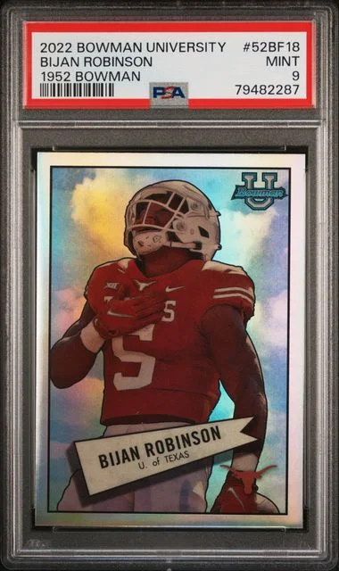 2022 Bowman University Bijan Robinson 1952 Bowman #52BF18 card image