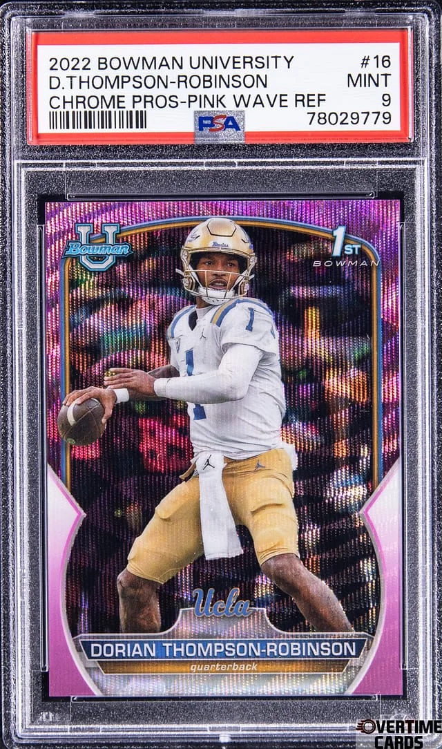 2022 Bowman University Chrome Dorian Thompson-Robinson Prospects Refractor #16 card image