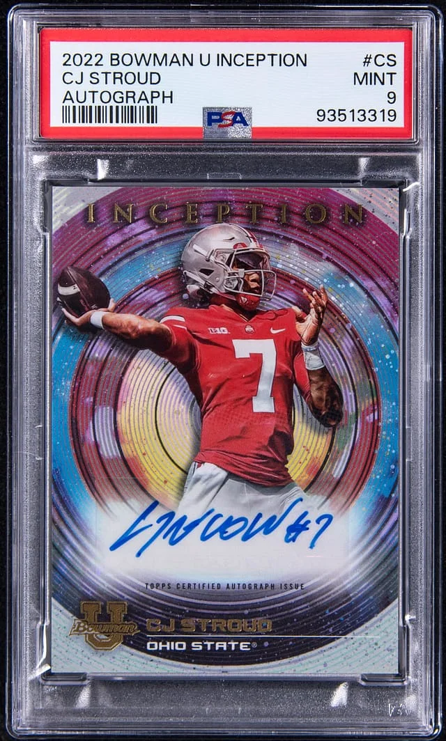 2022 Bowman University CJ Stroud Inception Autograph #CS card image