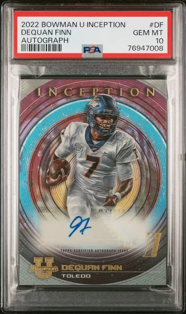 2022 Bowman University Dequan Finn Inception Autographs #BIA-DF card image