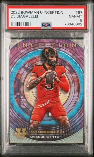 2022 Bowman University Dj Uiagalelei Inception #97 card image
