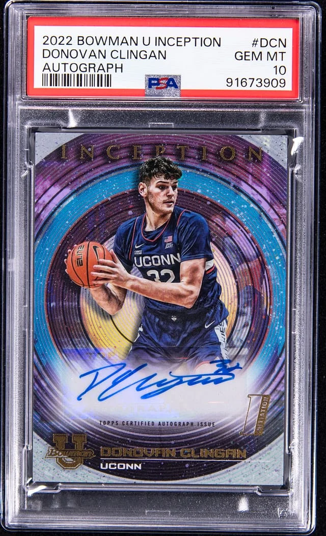 2022 Bowman University Donovan Clingan Inception Autograph #DCN card image