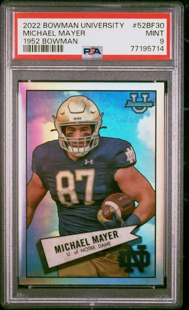 2022 Bowman University Michael Mayer 1952 Bowman #52BF30 card image