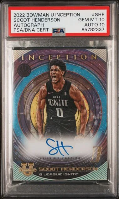 2022 Bowman University Scoot Henderson Inception Autographs #BIA-SHE card image