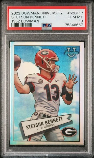 2022 Bowman University Stetson Bennett 1952 Bowman #52BF-17 card image