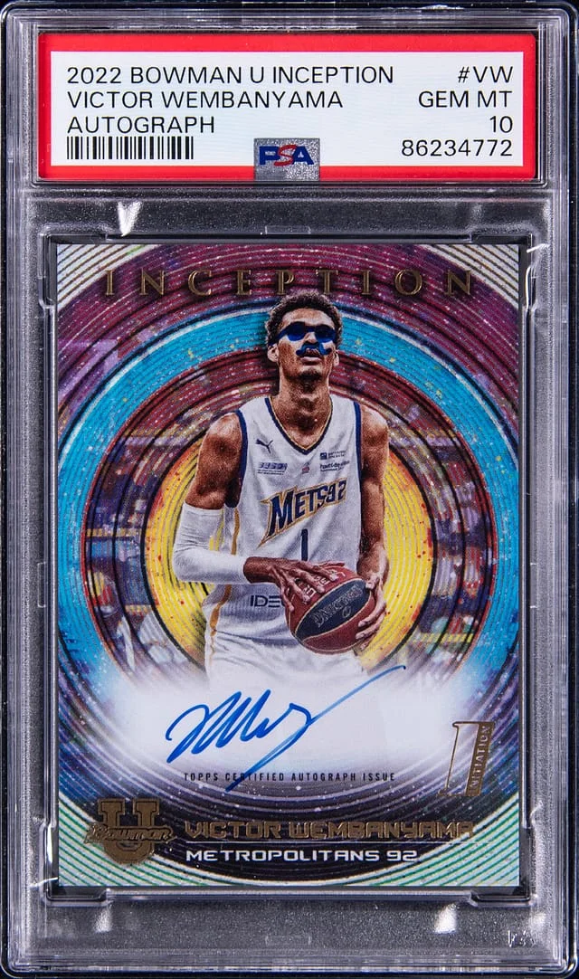 2022 Bowman University Victor Wembanyama Inception Autograph #BIA-VW card image