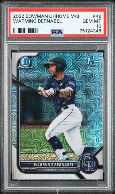 2022 Bowman Warming Bernabel Mega Box Chrome #46 card image