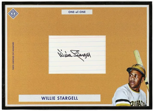 2022 Bowman Willie Stargell Transcendent Oversized '49 Bowman Cut Signature #49CS-WSL card image