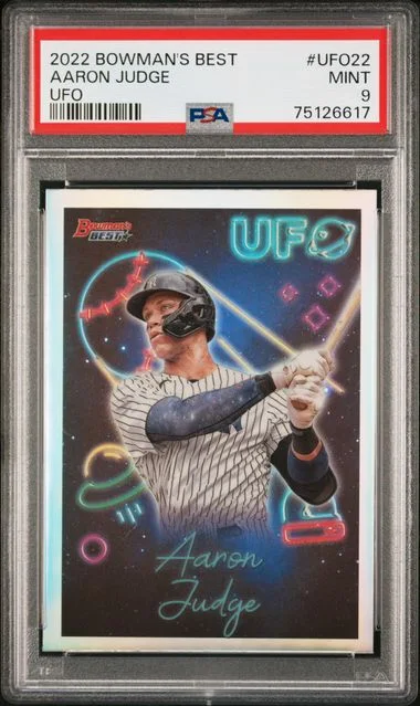 2022 Bowman's Best Aaron Judge Bowman UFO #UFO-22 card image