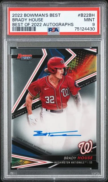2022 Bowman's Best Autographs B22Bh Brady House Best Of #2022 card image