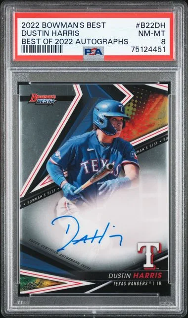 2022 Bowman's Best Autographs B22Dh Dustin Harris Best Of #2022 card image