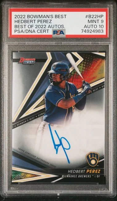 2022 Bowman's Best Autographs B22Hp Hedbert Perez Best Of #2022 card image